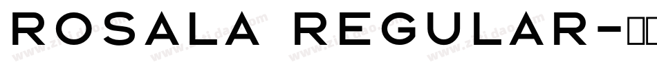 Rosala Regular字体转换